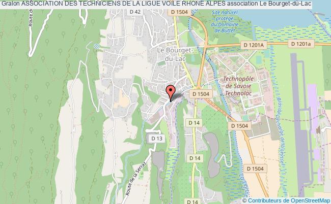 plan association Association Des Techniciens De La Ligue Voile Rhone Alpes Bourget-du-Lac