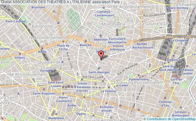 plan association Association Des Theatres A L'italienne Paris