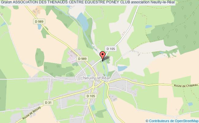 plan association Association Des Thenauds Centre Equestre Poney Club Neuilly-le-Réal
