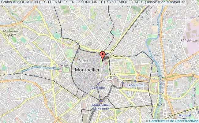 plan association Association Des Therapies Ericksonienne Et Systemique ( Ates ) Montpellier