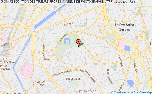 plan association Association Des Tireurs Professionnels De Photographie (atpp) Paris