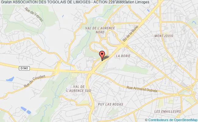plan association Association Des Togolais De Limoges - Action 228 Limoges