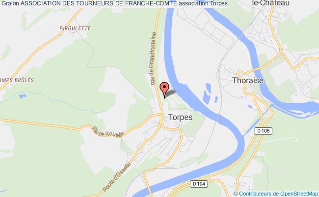 plan association Association Des Tourneurs De Franche-comte Torpes