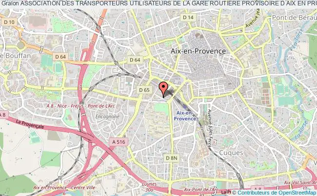 plan association Association Des Transporteurs Utilisateurs De La Gare Routiere Provisoire D Aix En Provence (atugrpa) Aix-en-Provence