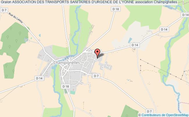 plan association Association Des Transports Sanitaires D'urgence De L'yonne Champignelles
