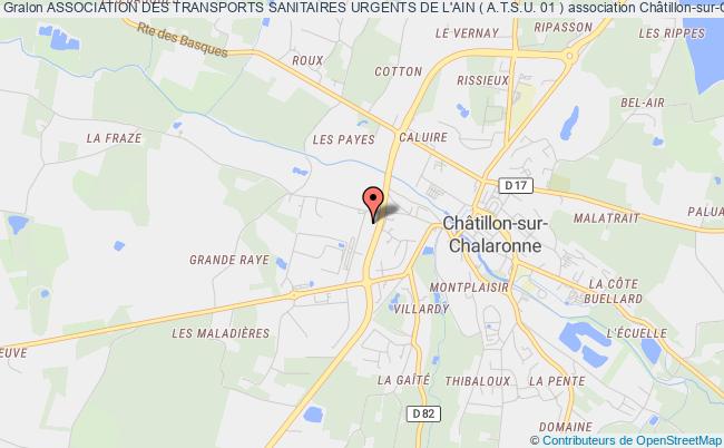 plan association Association Des Transports Sanitaires Urgents De L'ain ( A.t.s.u. 01 ) Châtillon-sur-Chalaronne