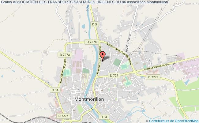 plan association Association Des Transports Sanitaires Urgents Du 86 Montmorillon