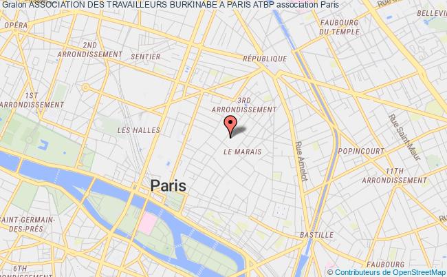 plan association Association Des Travailleurs Burkinabe A Paris Atbp Paris