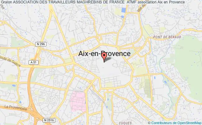 plan association Association Des Travailleurs MaghrÉbins De France  Atmf Aix-en-Provence