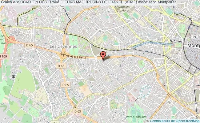 plan association Association Des Travailleurs Maghrebins De France (atmf) Montpellier