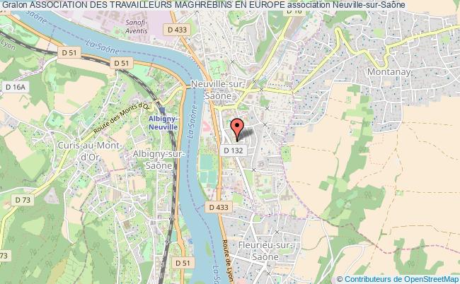 plan association Association Des Travailleurs Maghrebins En Europe Neuville-sur-Saône
