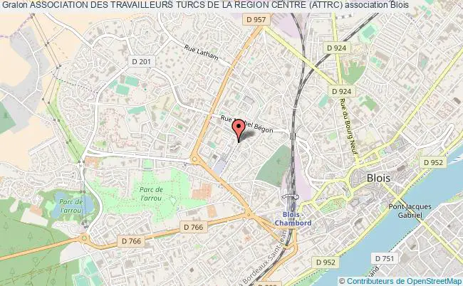 plan association Association Des Travailleurs Turcs De La Region Centre (attrc) Blois