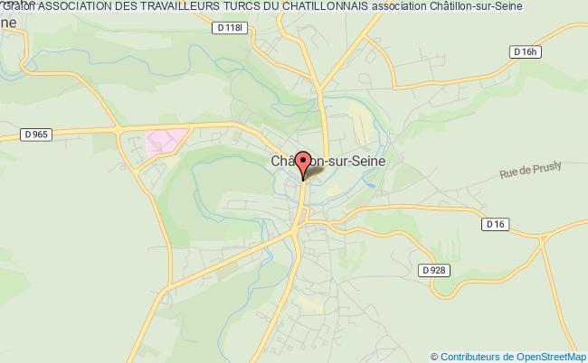 plan association Association Des Travailleurs Turcs Du Chatillonnais Châtillon-sur-Seine