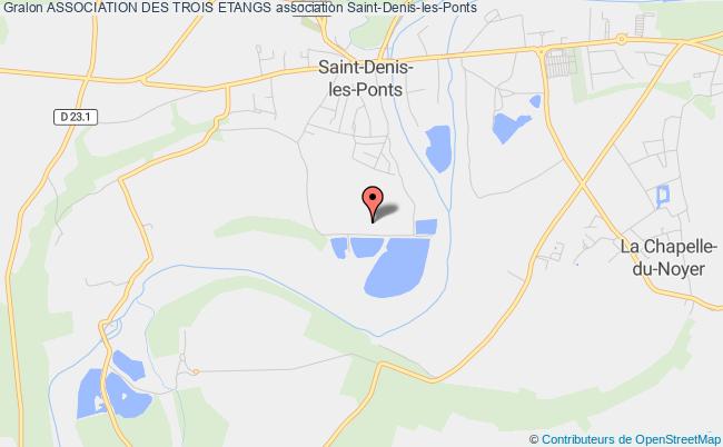 plan association Association Des Trois Etangs Saint-Denis-les-Ponts