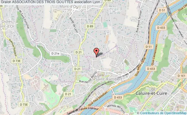 plan association Association Des Trois Gouttes Lyon