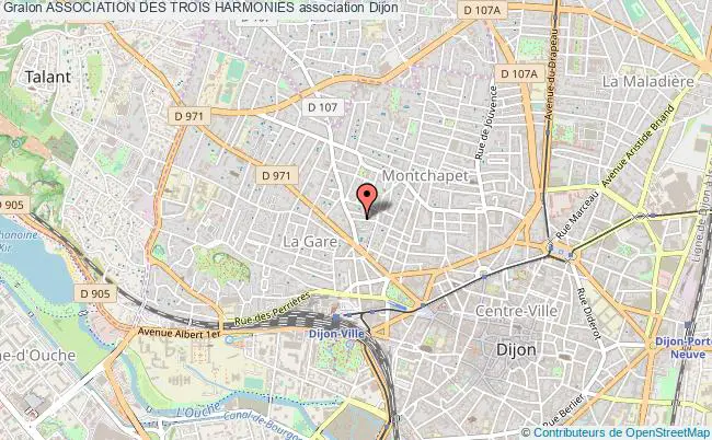 plan association Association Des Trois Harmonies Dijon