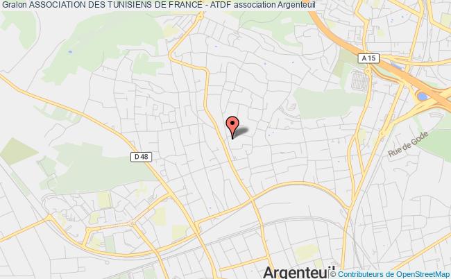 plan association Association Des Tunisiens De France - Atdf Argenteuil
