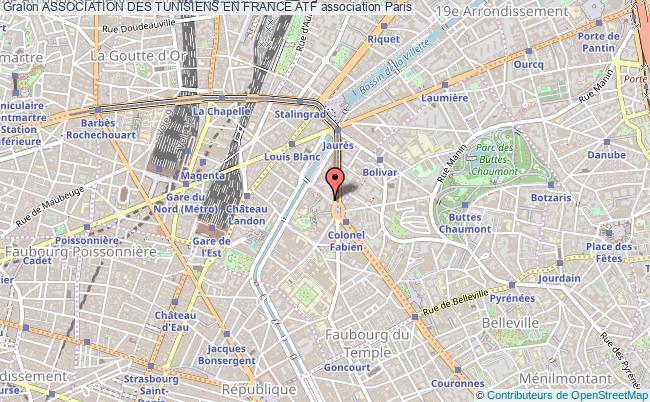 plan association Association Des Tunisiens En France Atf Paris