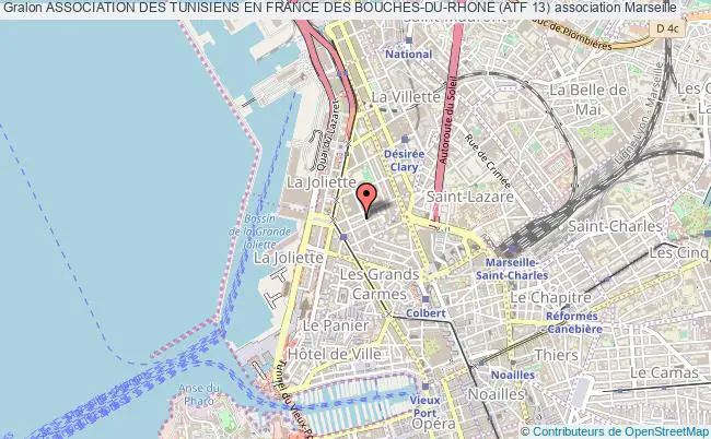 plan association Association Des Tunisiens En France Des Bouches-du-rhone (atf 13) Marseille