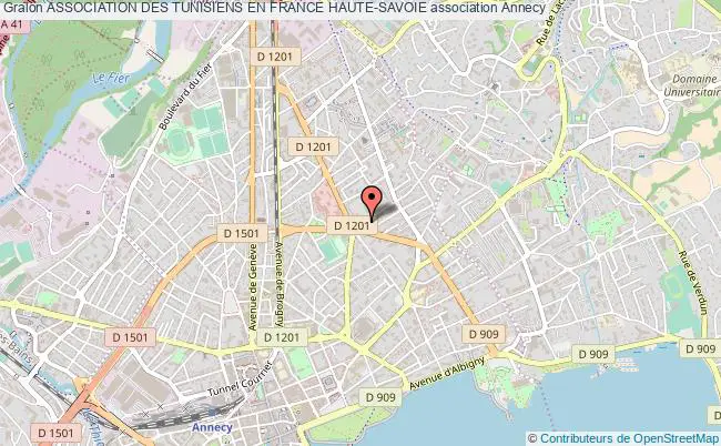 plan association Association Des Tunisiens En France Haute-savoie Annecy