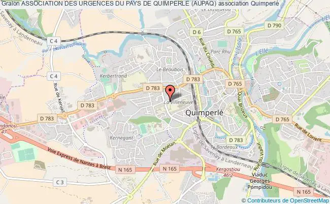 plan association Association Des Urgences Du Pays De Quimperle (aupaq) Quimperlé
