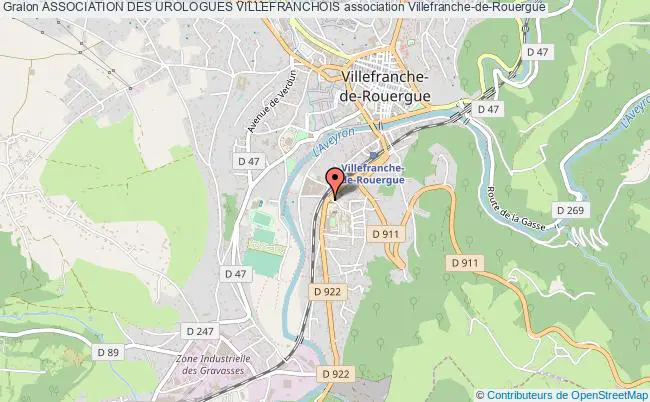 plan association Association Des Urologues Villefranchois Villefranche-de-Rouergue