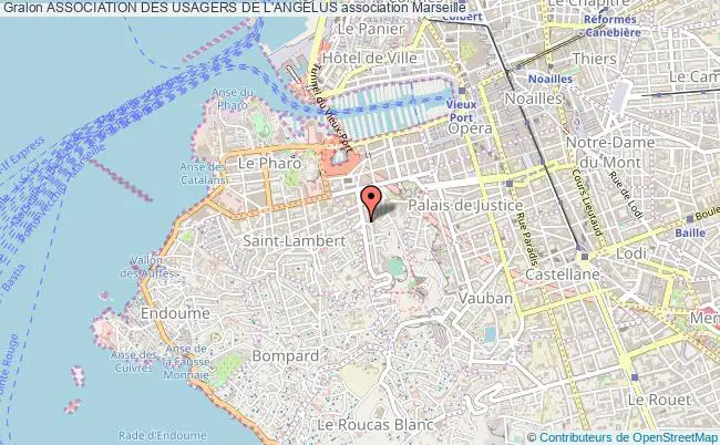 plan association Association Des Usagers De L'angelus Marseille 7e