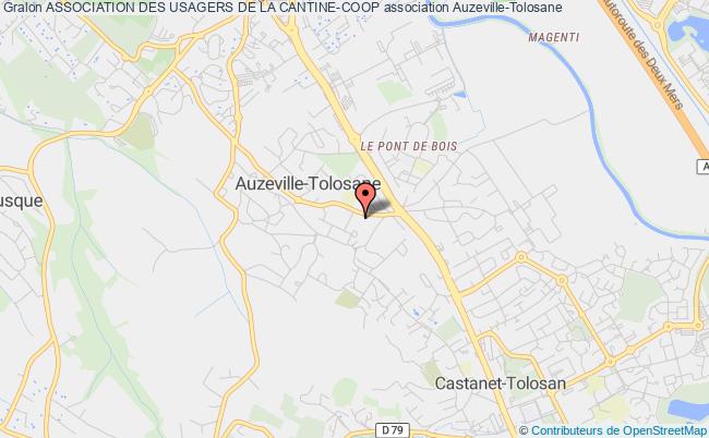 plan association Association Des Usagers De La Cantine-coop Auzeville-Tolosane