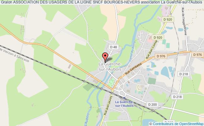 plan association Association Des Usagers De La Ligne Sncf Bourges-nevers La    Guerche-sur-l'Aubois