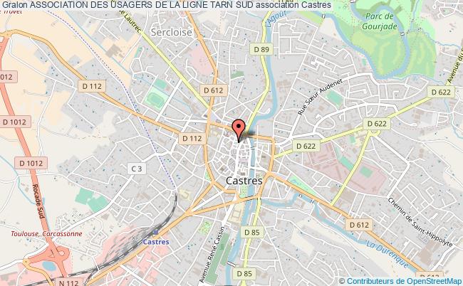 plan association Association Des Usagers De La Ligne Tarn Sud Castres