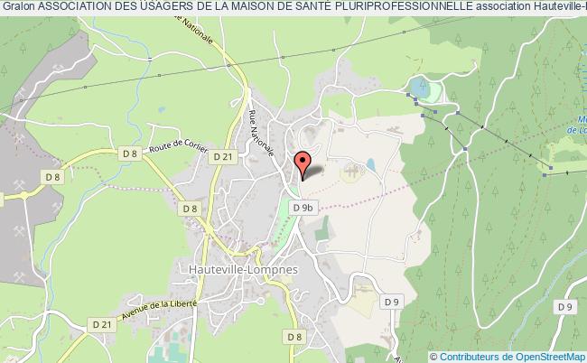 plan association Association Des Usagers De La Maison De SantÉ Pluriprofessionnelle Hauteville-Lompnes