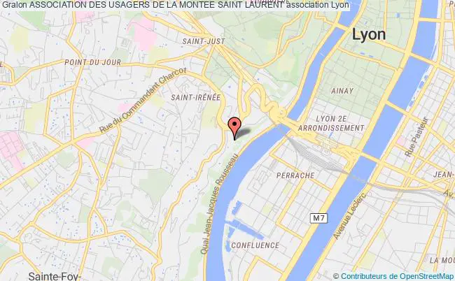 plan association Association Des Usagers De La Montee Saint Laurent Lyon