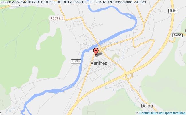 plan association Association Des Usagers De La Piscine De Foix (aupf) Varilhes