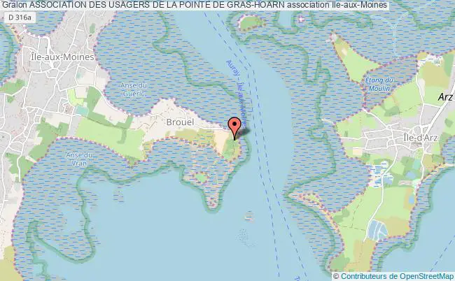 plan association Association Des Usagers De La Pointe De Gras-hoarn Île-aux-Moines