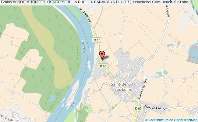 plan association Association Des Usagers De La Rue Orleanaise (a.u.r.or.) Saint-Benoît-sur-Loire