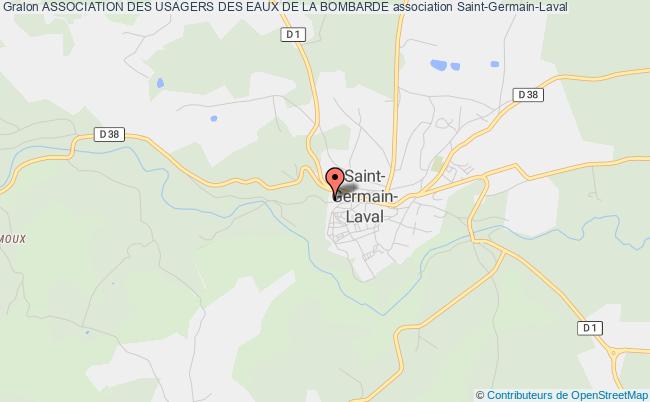 plan association Association Des Usagers Des Eaux De La Bombarde Saint-Germain-Laval
