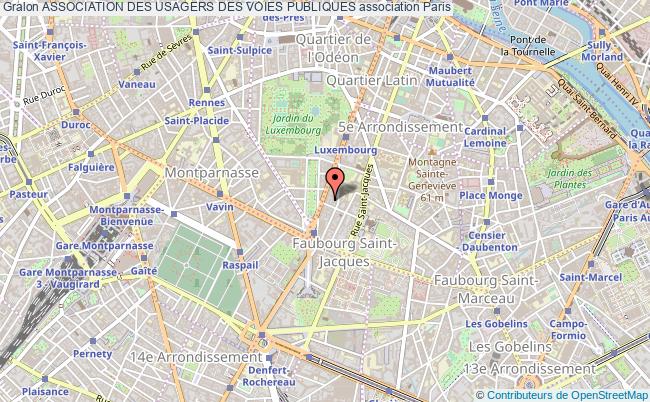 plan association Association Des Usagers Des Voies Publiques Paris 5e