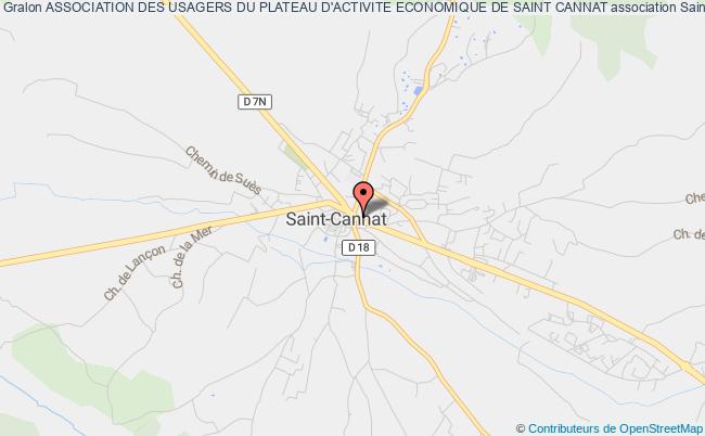 plan association Association Des Usagers Du Plateau D'activite Economique De Saint Cannat Saint-Cannat