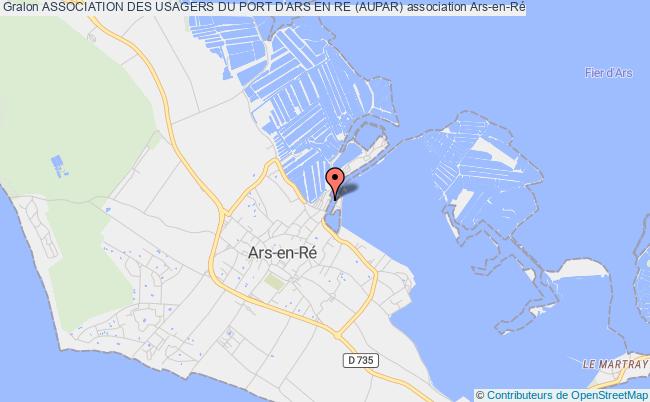 plan association Association Des Usagers Du Port D'ars En Re (aupar) Ars-en-Ré