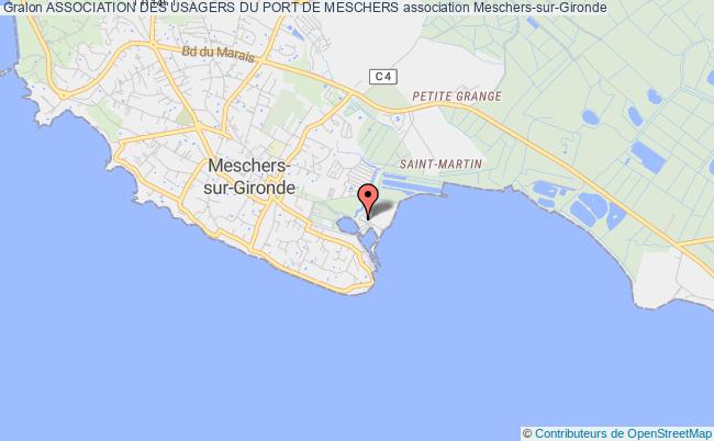 plan association Association Des Usagers Du Port De Meschers Meschers-sur-Gironde