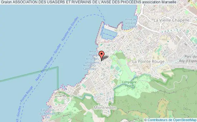 plan association Association Des Usagers Et Riverains De L'anse Des PhocÉens Marseille 8