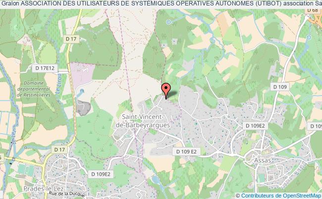 plan association Association Des Utilisateurs De SystÈmiques Operatives Autonomes (utibot) Saint-Vincent-de-Barbeyrargues