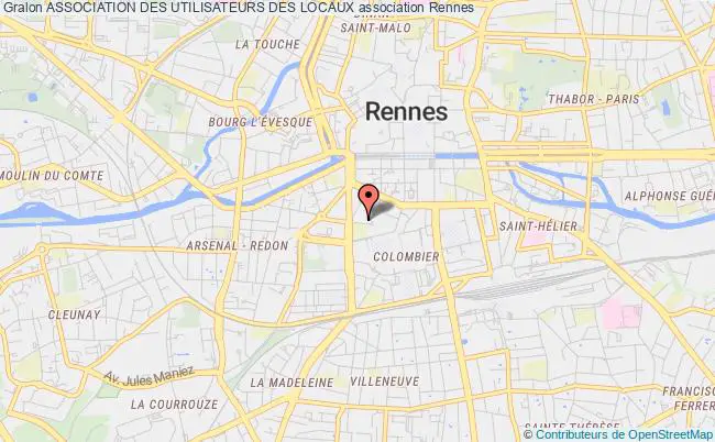 plan association Association Des Utilisateurs Des Locaux Rennes