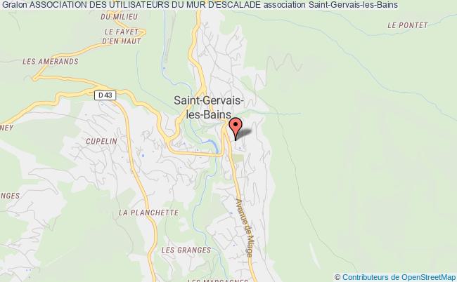plan association Association Des Utilisateurs Du Mur D'escalade Saint-Gervais-les-Bains