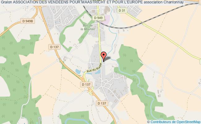plan association Association Des Vendeens Pour Maastricht Et Pour L'europe Chantonnay