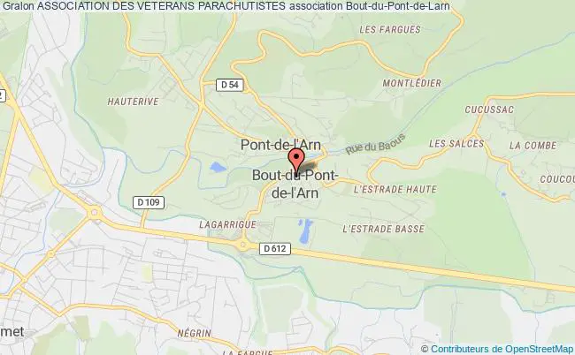 plan association Association Des Veterans Parachutistes Bout-du-Pont-de-Larn