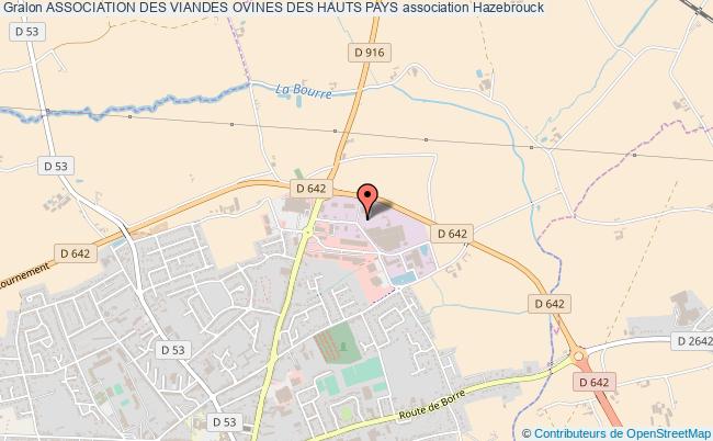 plan association Association Des Viandes Ovines Des Hauts Pays Hazebrouck