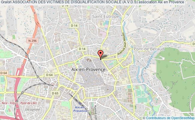 plan association Association Des Victimes De Disqualification Sociale (a.v.d.s) Aix-en-Provence