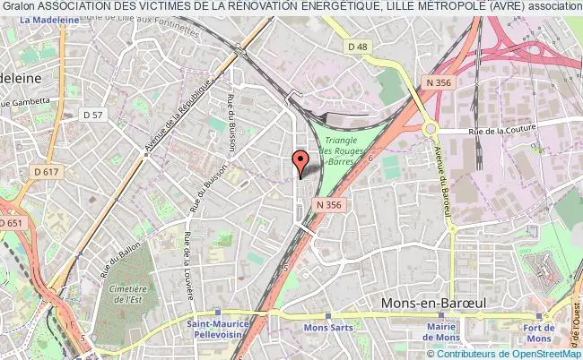 plan association Association Des Victimes De La RÉnovation EnergÉtique, Lille MÉtropole (avre) Lille