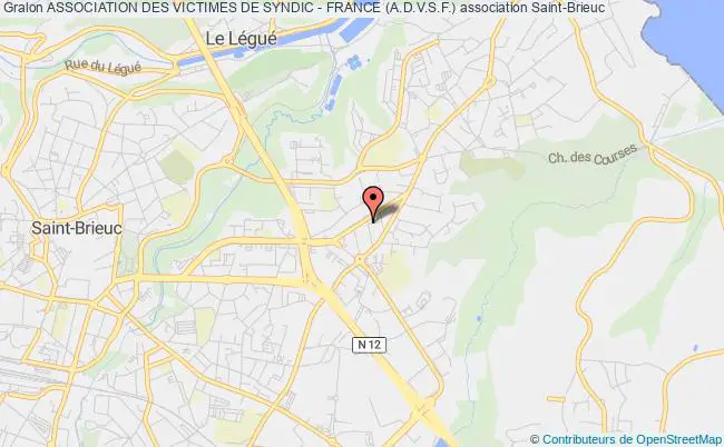 plan association Association Des Victimes De Syndic - France (a.d.v.s.f.) Saint-Brieuc